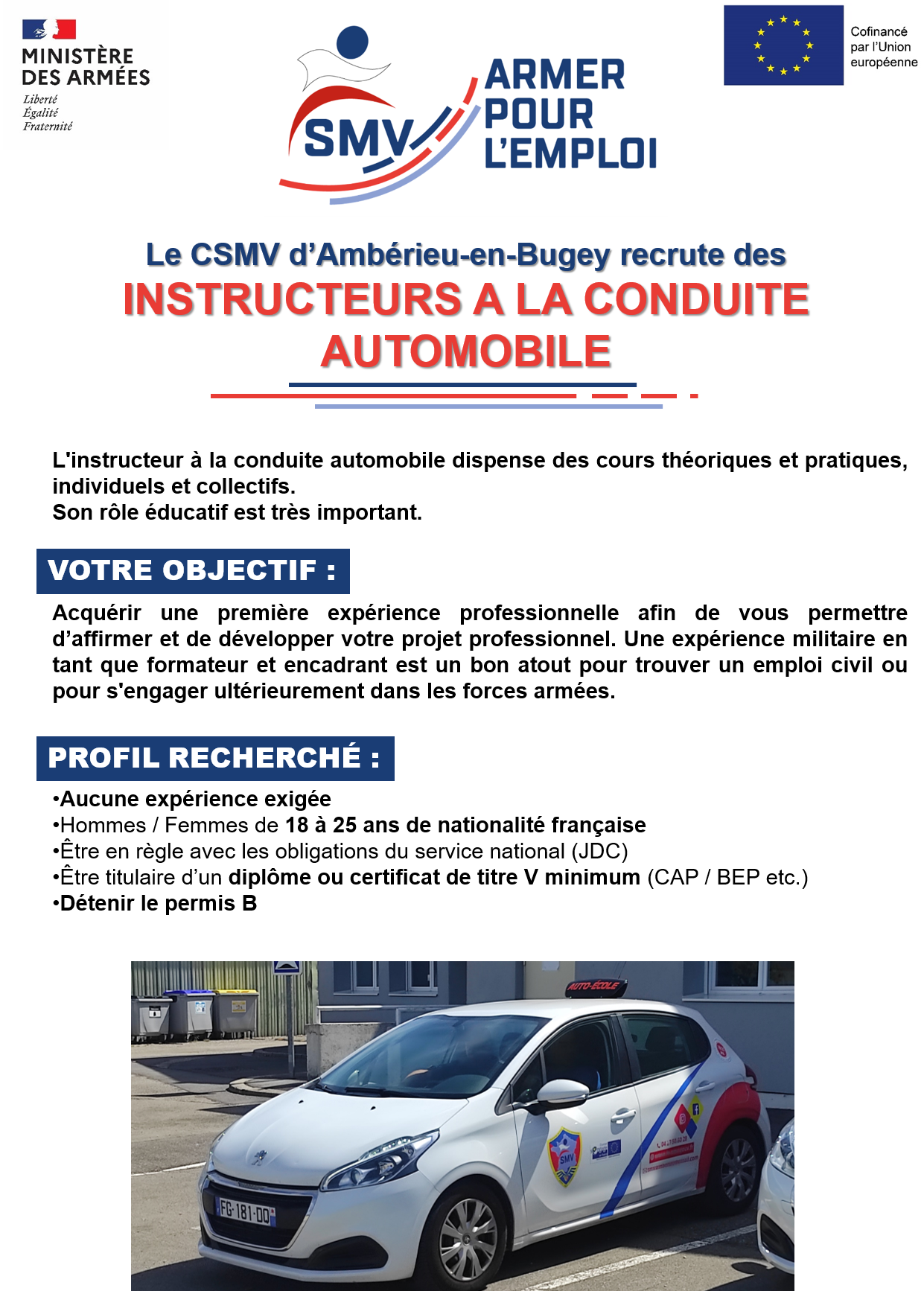 INSTRUCTEUR A LA CONDUITE AUTOMOBILE